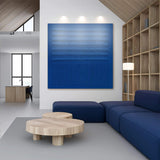 Minimalist Blue Gradient Abstract Wall Art - Tailored Canvases - Flyclothing LLC