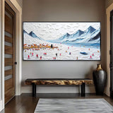 Snow Mountain Abstract Wall Art II - Tailored Canvases - Flyclothing LLC