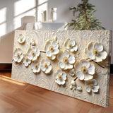 White Blossom Serenade Wall Art - Tailored Canvases - Flyclothing LLC