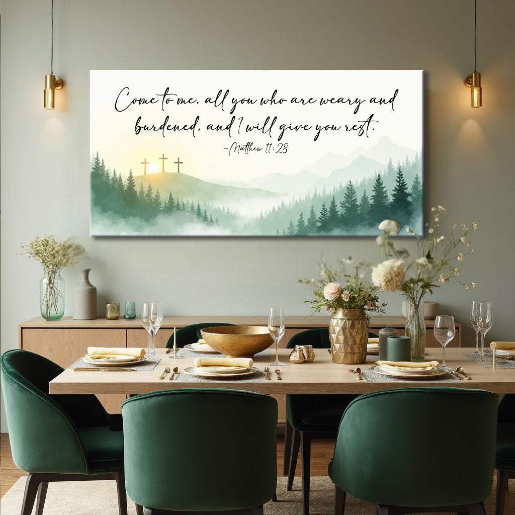 Come To Me - Matthew 11:28 Faith Sign - Tailored Canvases - Flyclothing LLC