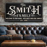 Family Sign XXV - Tailored Canvases - Flyclothing LLC