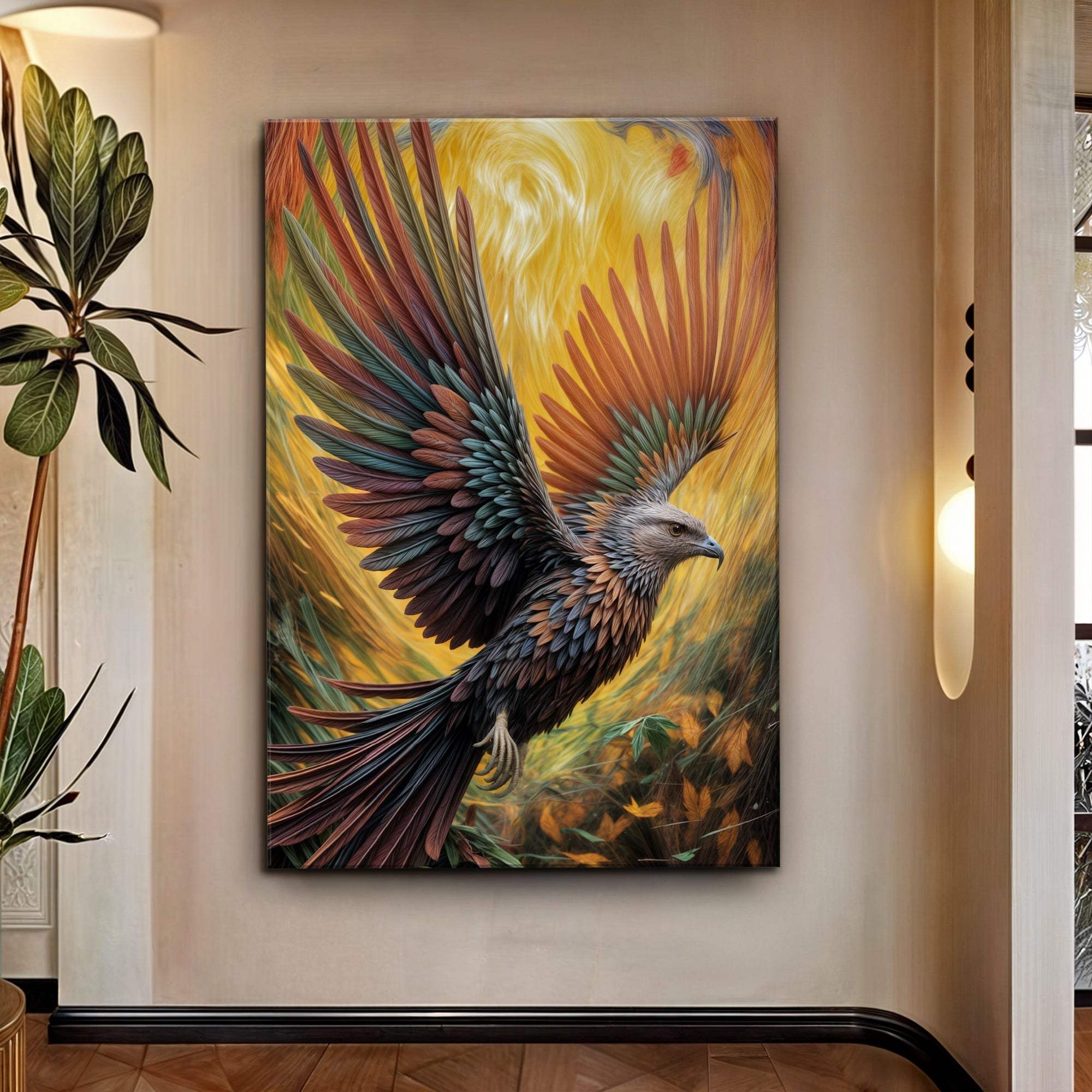 Flight Of Fancy Bird Wall Art - Tailored Canvases - Flyclothing LLC