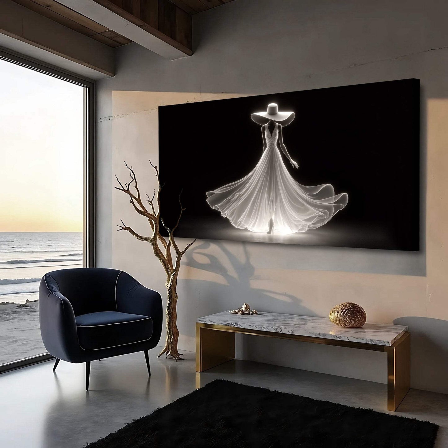 Modern Glam Fashion Wall Art - Tailored Canvases - Flyclothing LLC