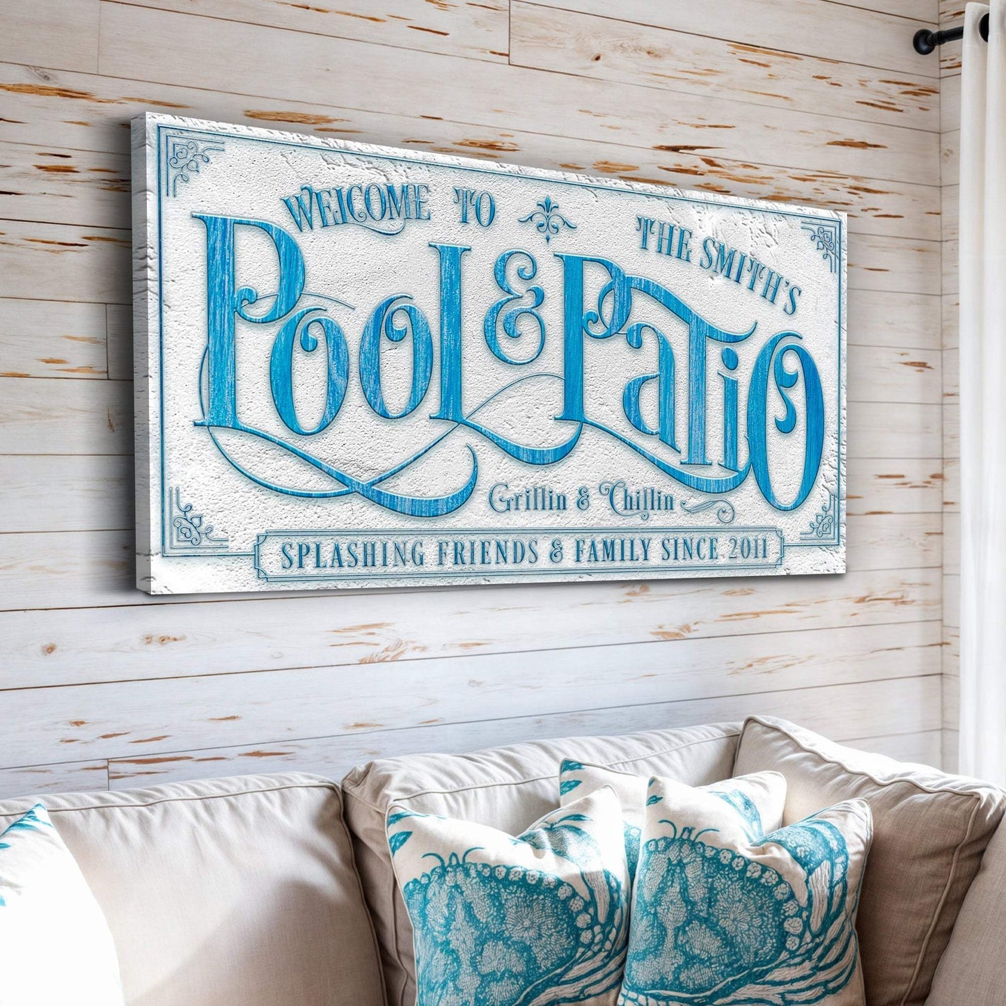 Personalized Swimming Pool Sign - Tailored Canvases - Flyclothing LLC