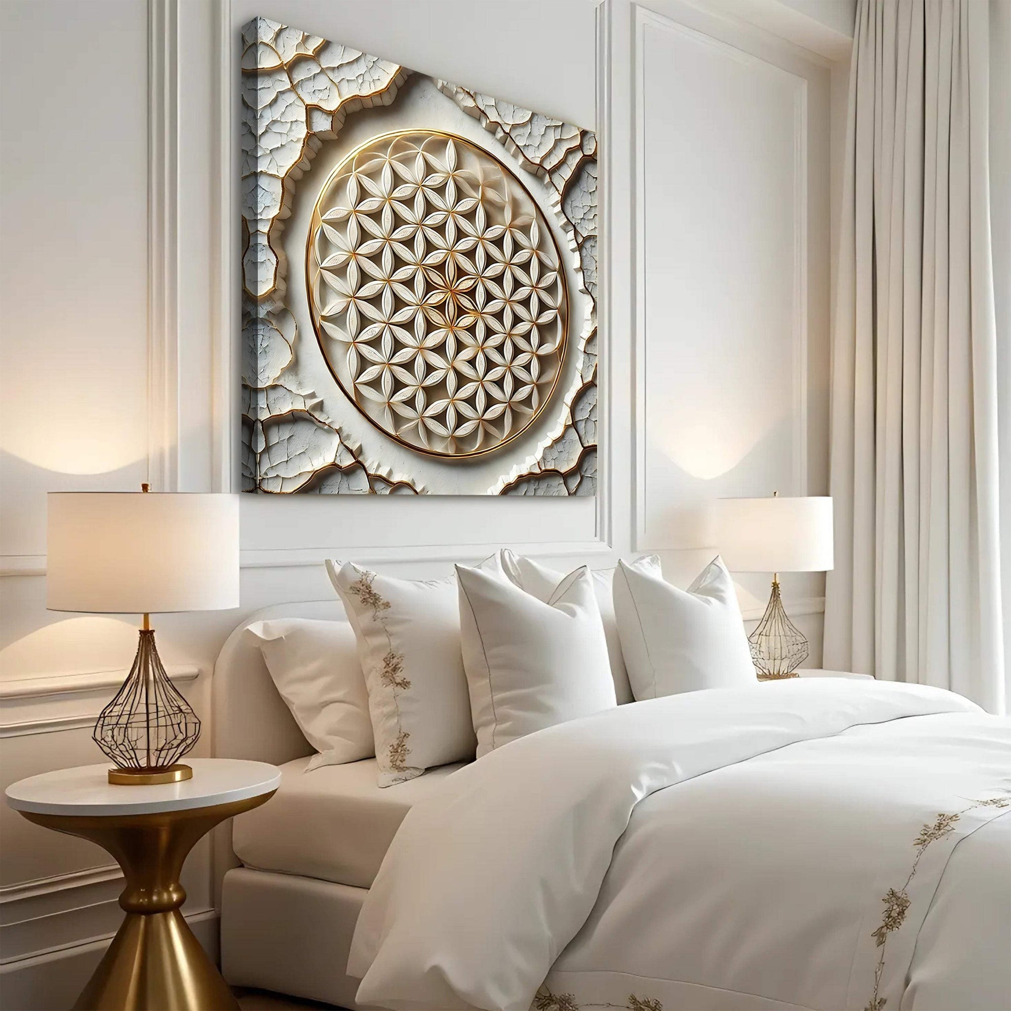 Flower Of Life Wall Art VI - Tailored Canvases - Flyclothing LLC