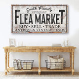 Family Flea Market Sign - Tailored Canvases - Flyclothing LLC