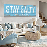 Stay Salty Coastal Sign IV - Tailored Canvases - Flyclothing LLC