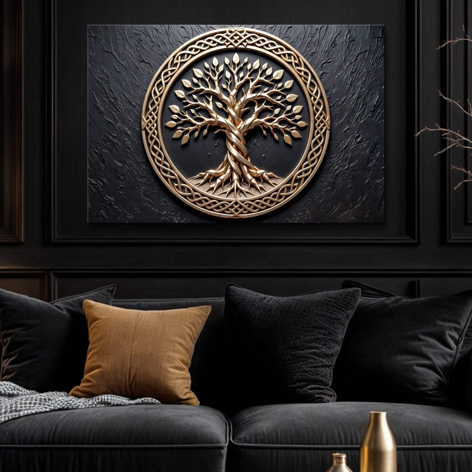 3D Celtic Tree of Life Wall Art V - Tailored Canvases - Flyclothing LLC