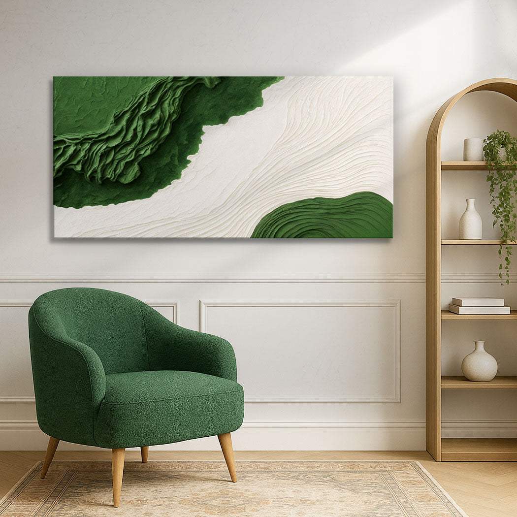 Green Rivers Abstract Wall Art IX - Tailored Canvases - Flyclothing LLC