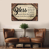 Bless Us Oh Lord Faith Sign II - Tailored Canvases - Flyclothing LLC