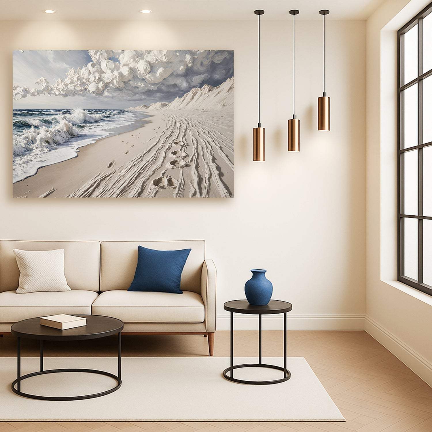 Footprints in the Sand Wall Art - Tailored Canvases - Flyclothing LLC