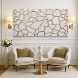 Golden Neurons Wall Art - Tailored Canvases - Flyclothing LLC
