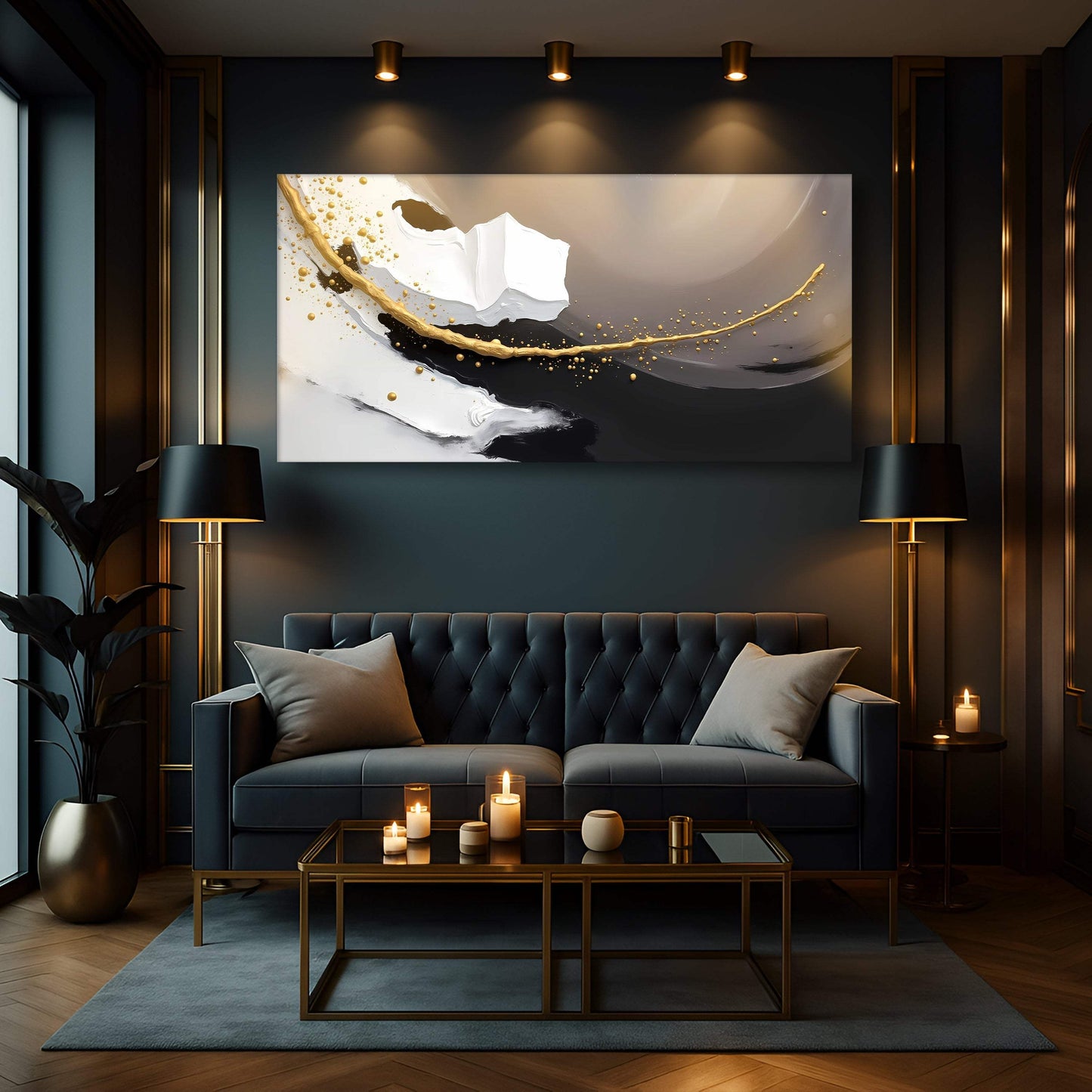 Wave Abstract Wall Art - Tailored Canvases - Flyclothing LLC