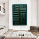Green Abstract Patterns Wall Art - Tailored Canvases - Flyclothing LLC
