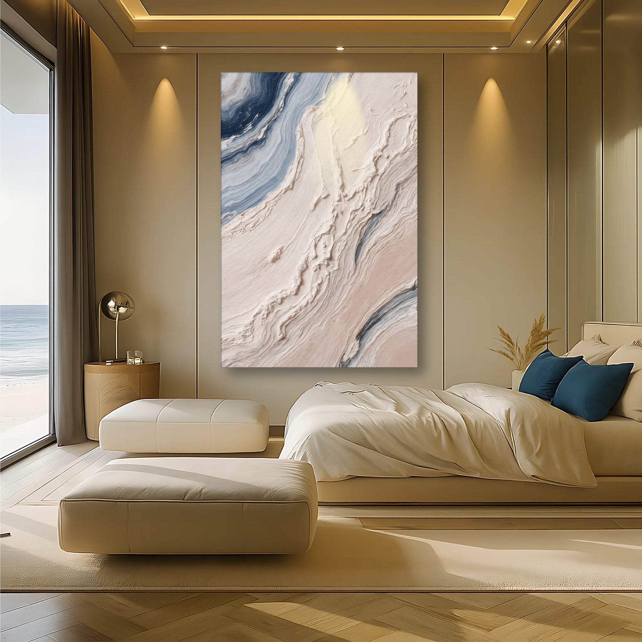 Minimalist Waves Wall Art III - Tailored Canvases - Flyclothing LLC