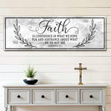 Faith Is Confidence - Hebrews 11:1 Faith Sign II - Tailored Canvases - Flyclothing LLC