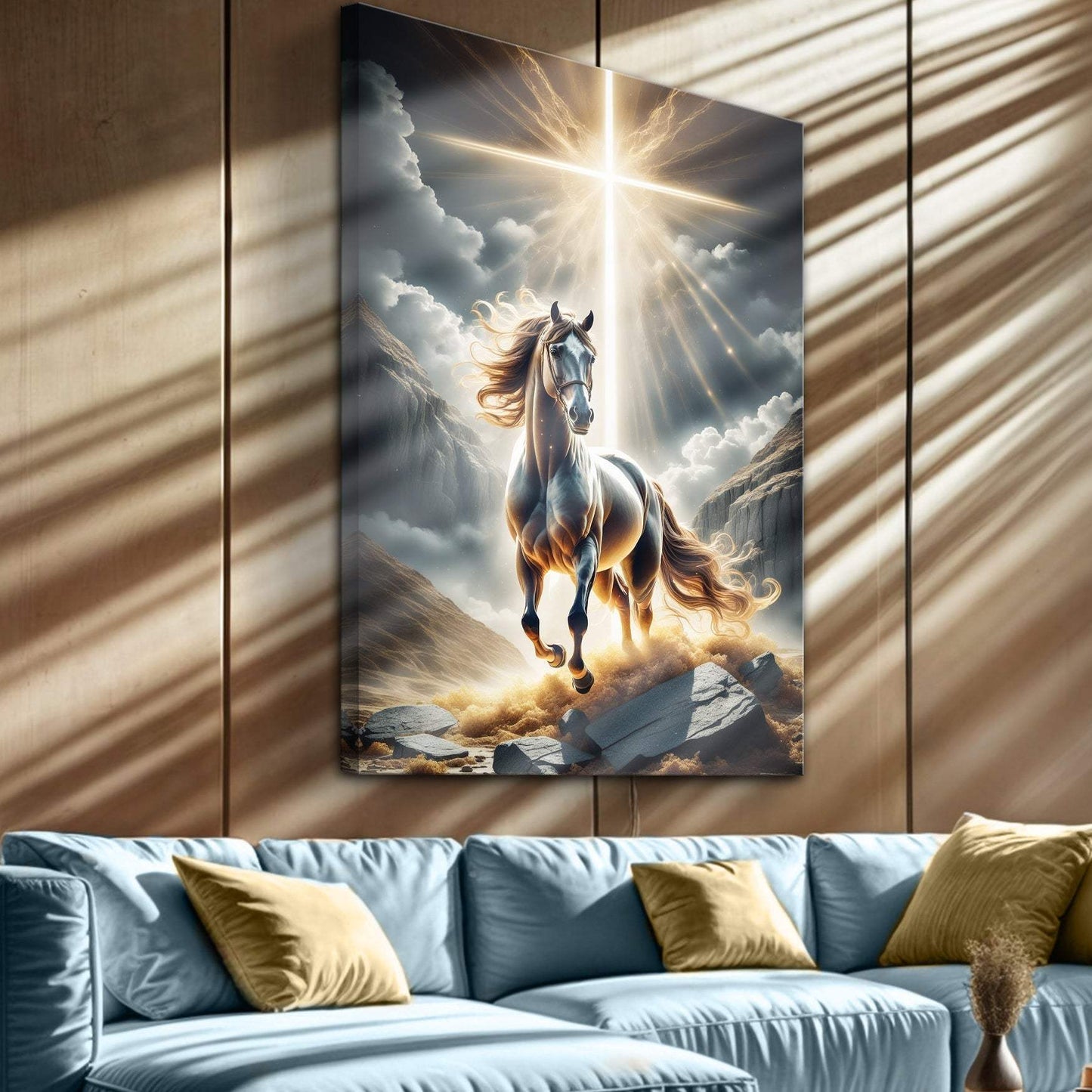 3D Horse Faith Wall Art II - Tailored Canvases - Flyclothing LLC