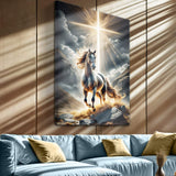 3D Horse Faith Wall Art II - Tailored Canvases - Flyclothing LLC