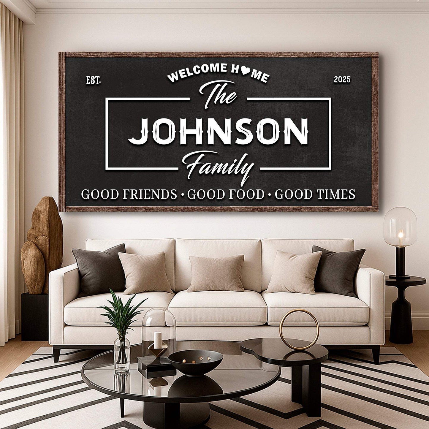 Welcome Home Wall Sign - Tailored Canvases - Flyclothing LLC