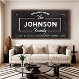 Welcome Home Wall Sign - Tailored Canvases - Flyclothing LLC