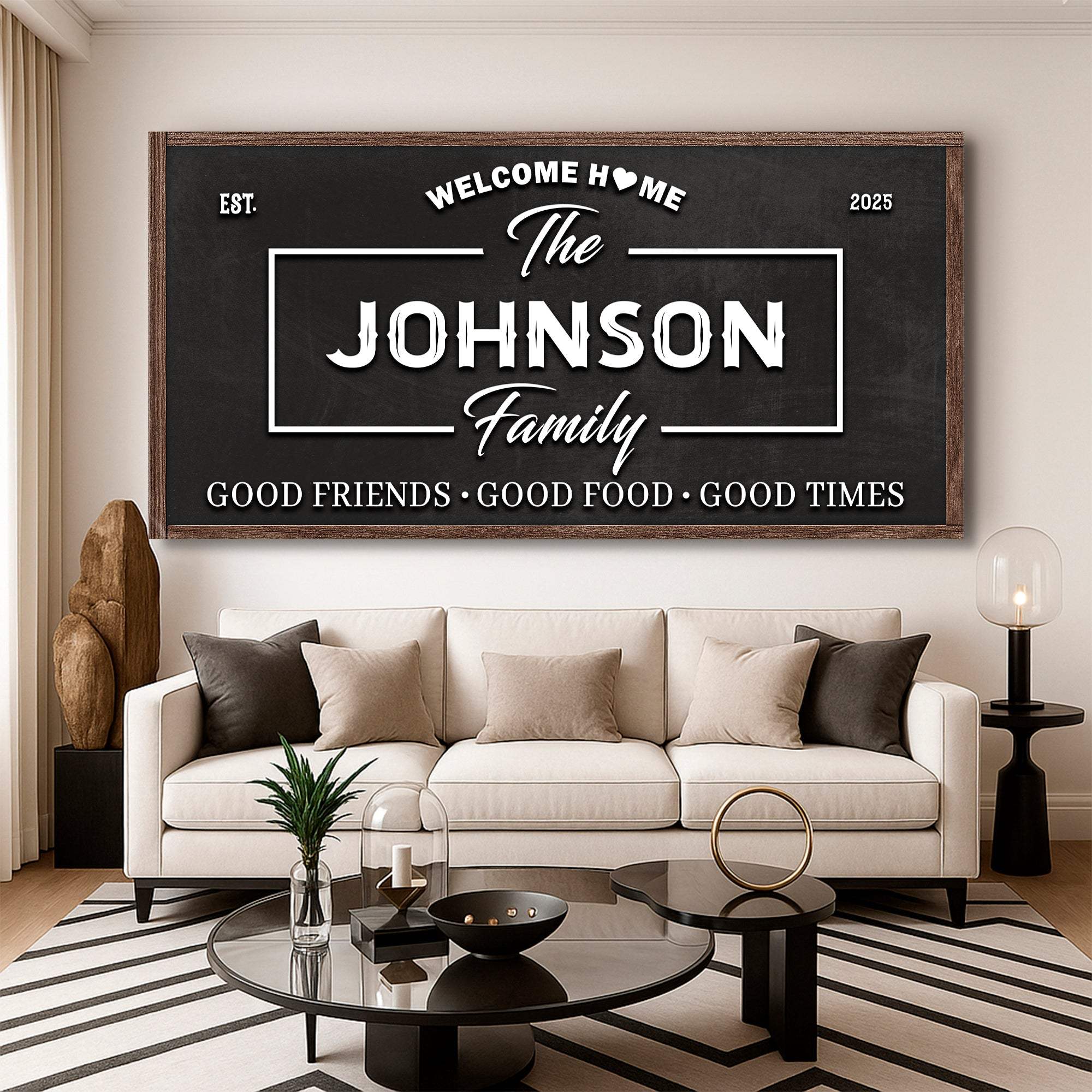 Welcome Home Wall Sign - Tailored Canvases - Flyclothing LLC