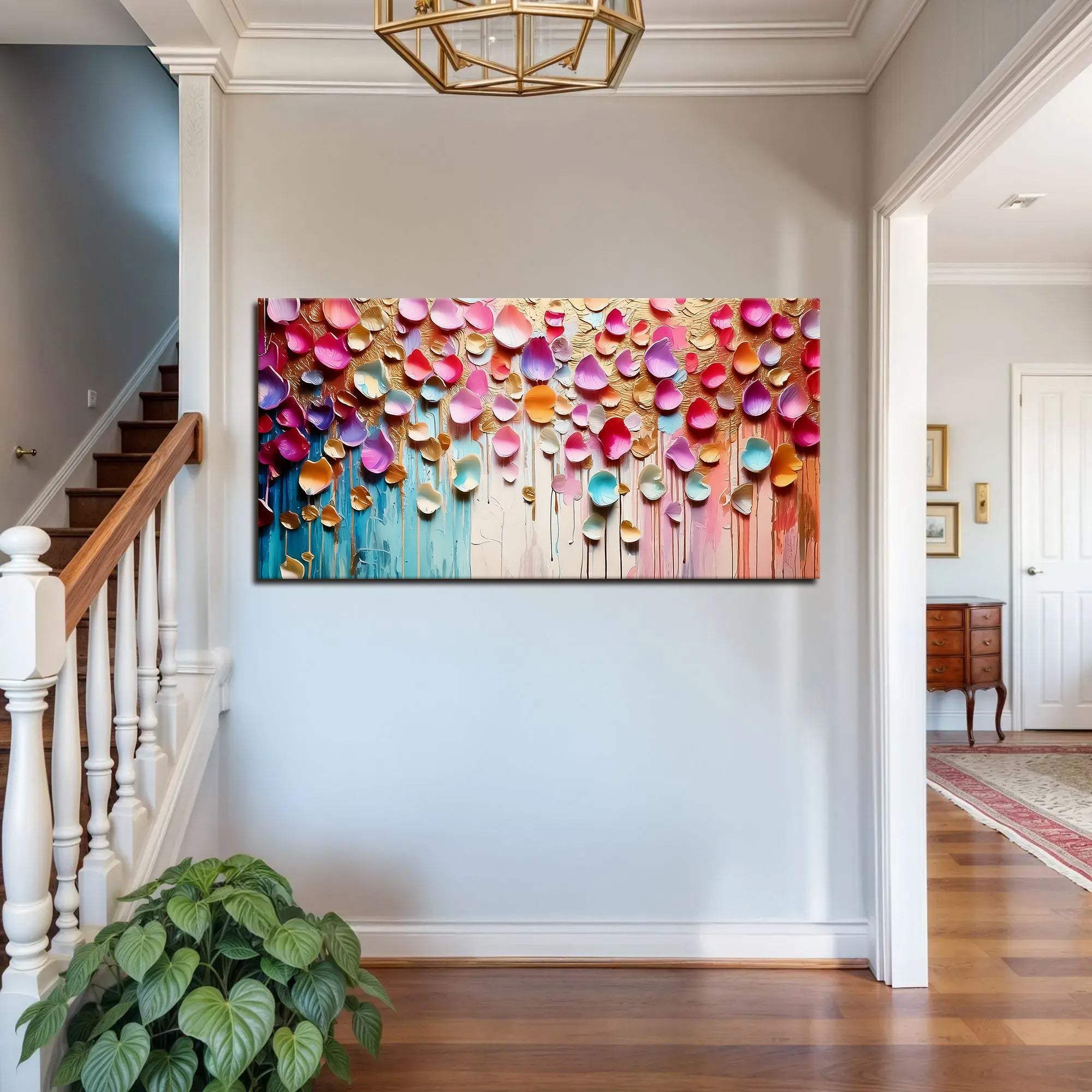Vibrant Petals Wall Art - Tailored Canvases - Flyclothing LLC