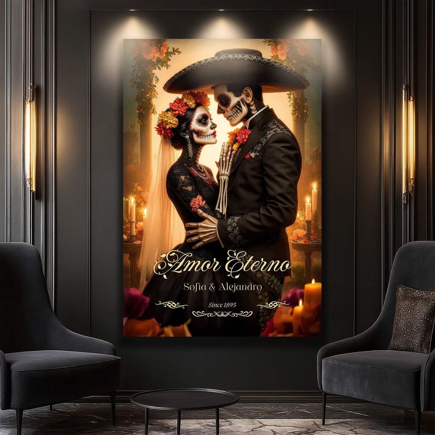 Personalized Eternal Love Halloween Sign - Tailored Canvases - Flyclothing LLC