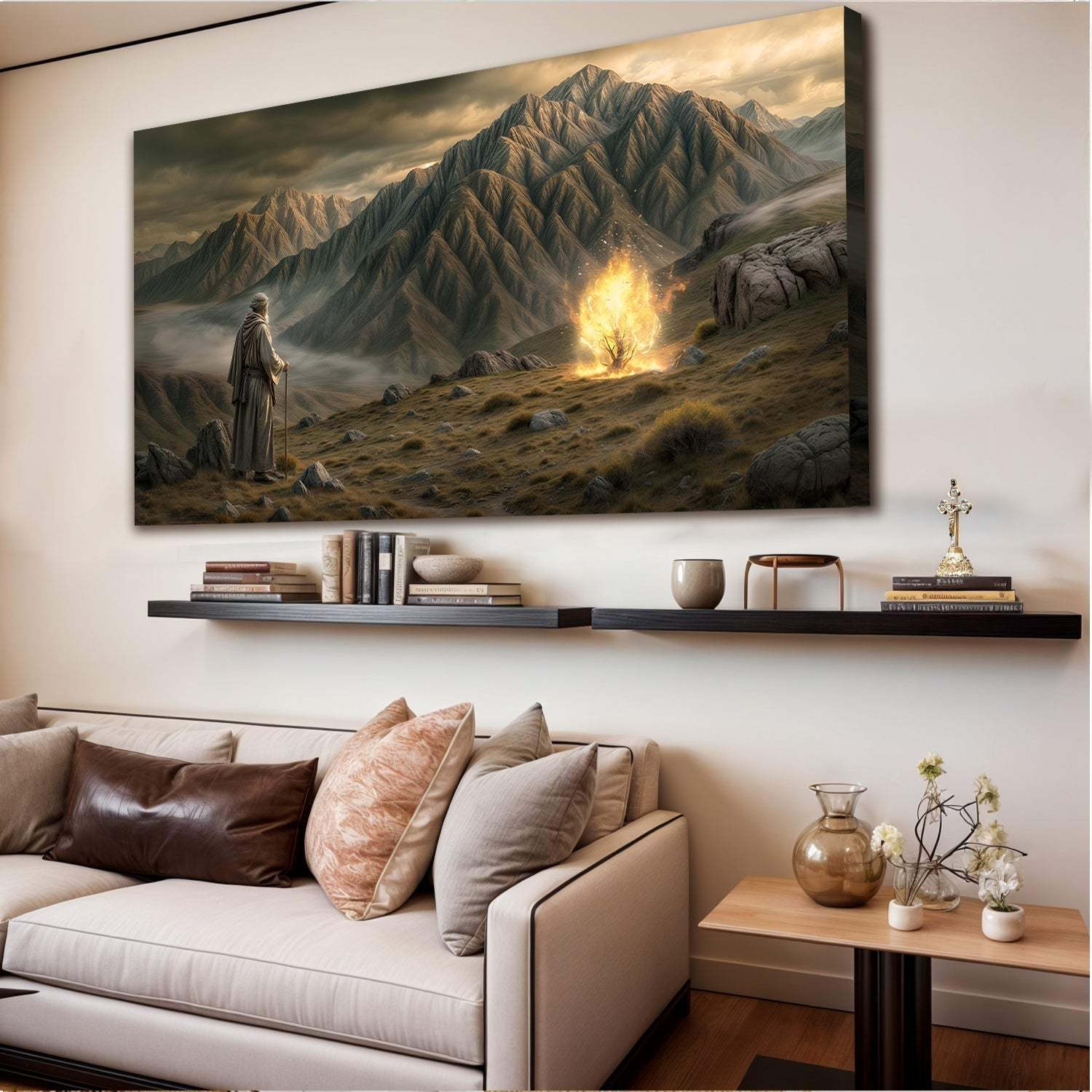 Burning Bush - Faith Wall Art - Tailored Canvases - Flyclothing LLC