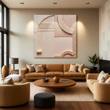 Minimalist Peach Clay Wall Art - Tailored Canvases - Flyclothing LLC