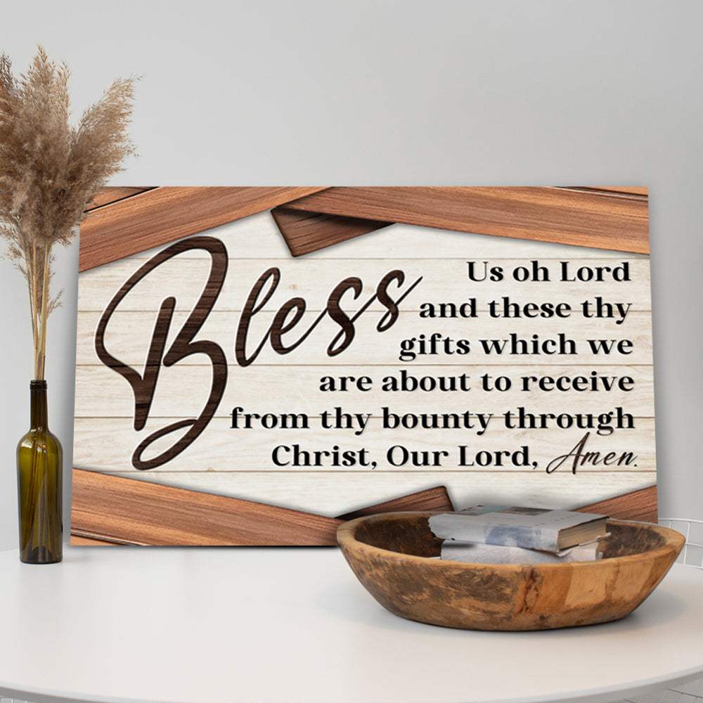 Bless Us Oh Lord Faith Sign - Tailored Canvases - Flyclothing LLC