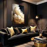Beige Cloud Abstract Wall Art - Tailored Canvases - Flyclothing LLC