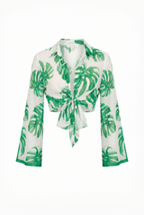EYES ON PARADISE FLORAL WOVEN TOP - Flying Tomato - Flyclothing LLC