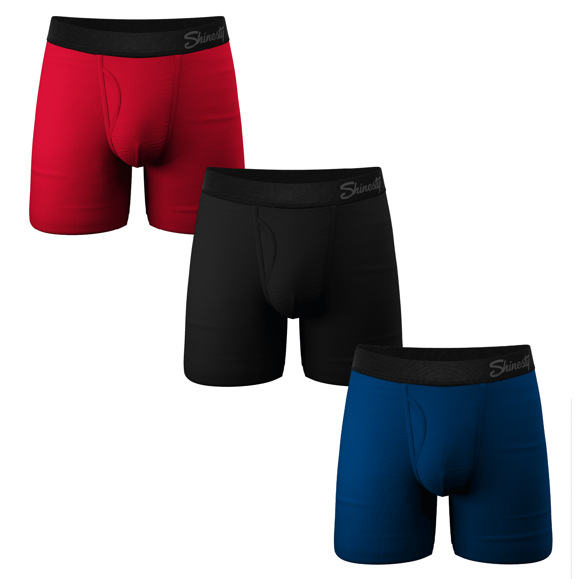 The 3 Legged Race | Solid Ball Hammock® Pouch Underwear With Fly 3 Pack - Shinesty