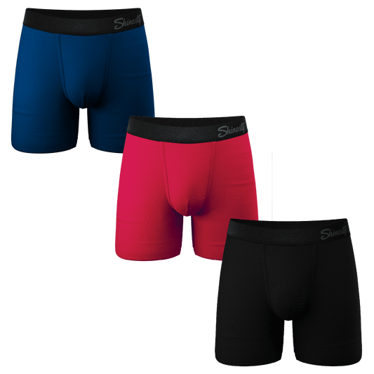The 3 Legged Race | Solid Ball Hammock® Boxer Brief 3 Pack - Shinesty