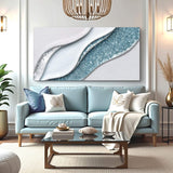 Lighter Waves Wall Art - Tailored Canvases - Flyclothing LLC