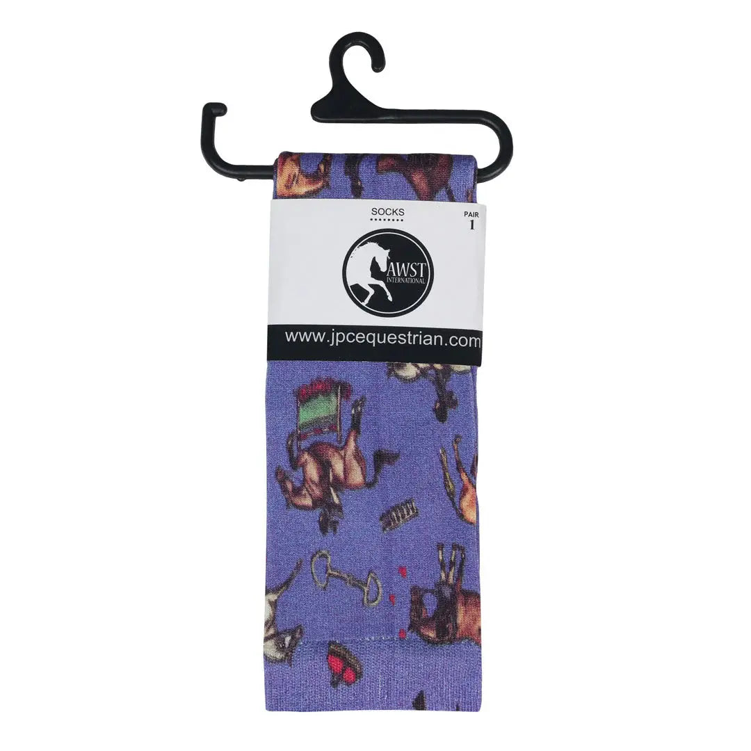 AWST Int'l Children's Lila Hunter Ponies Socks - Breeches.com - Flyclothing LLC