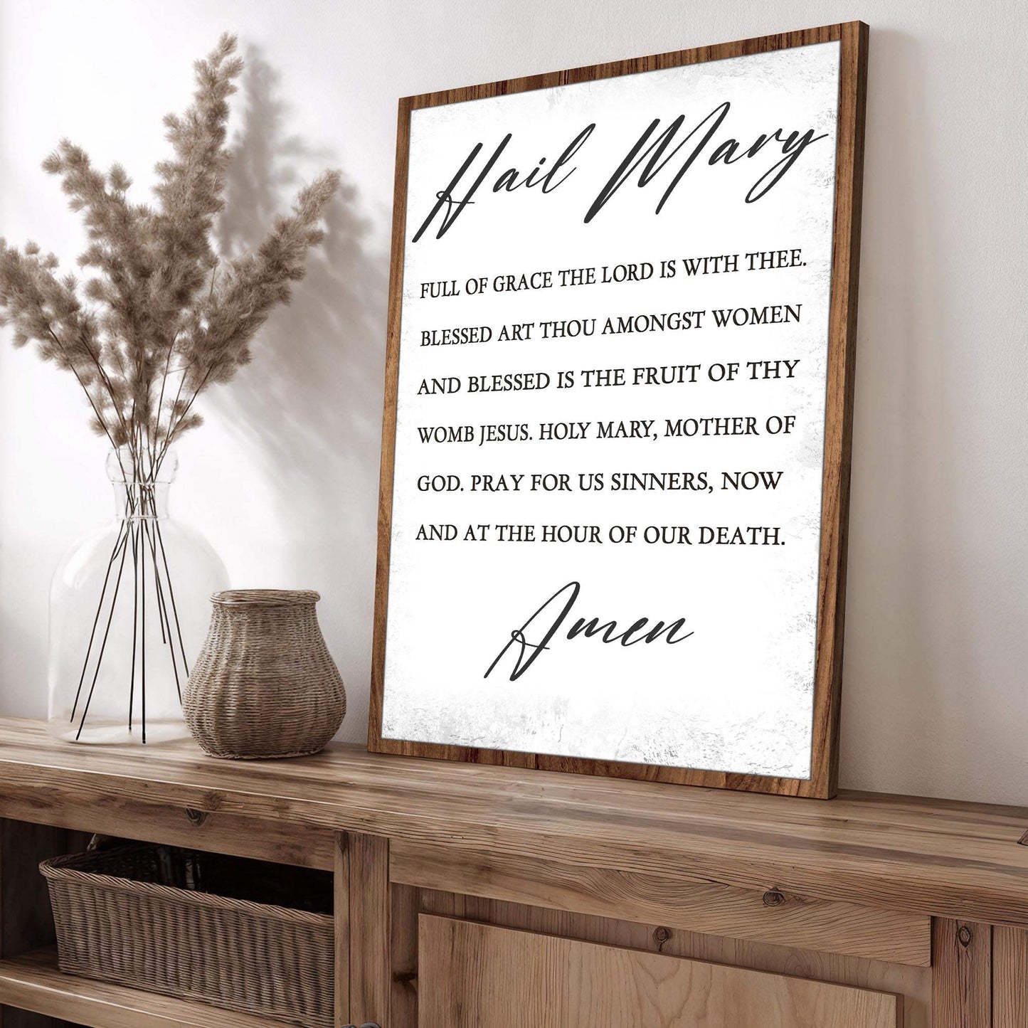 The Hail Mary Faith Sign - Tailored Canvases - Flyclothing LLC