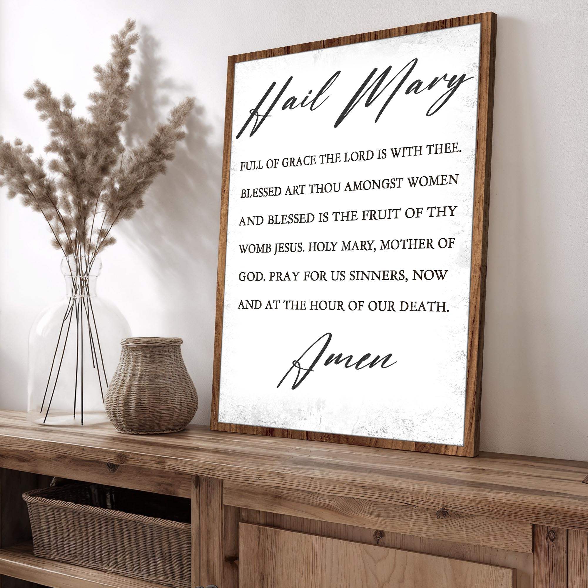 The Hail Mary Faith Sign - Tailored Canvases - Flyclothing LLC