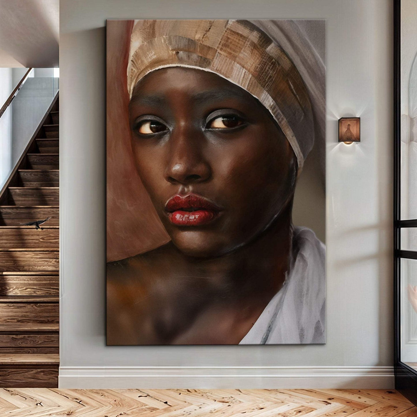African Woman Painting Wall Art - Tailored Canvases - Flyclothing LLC