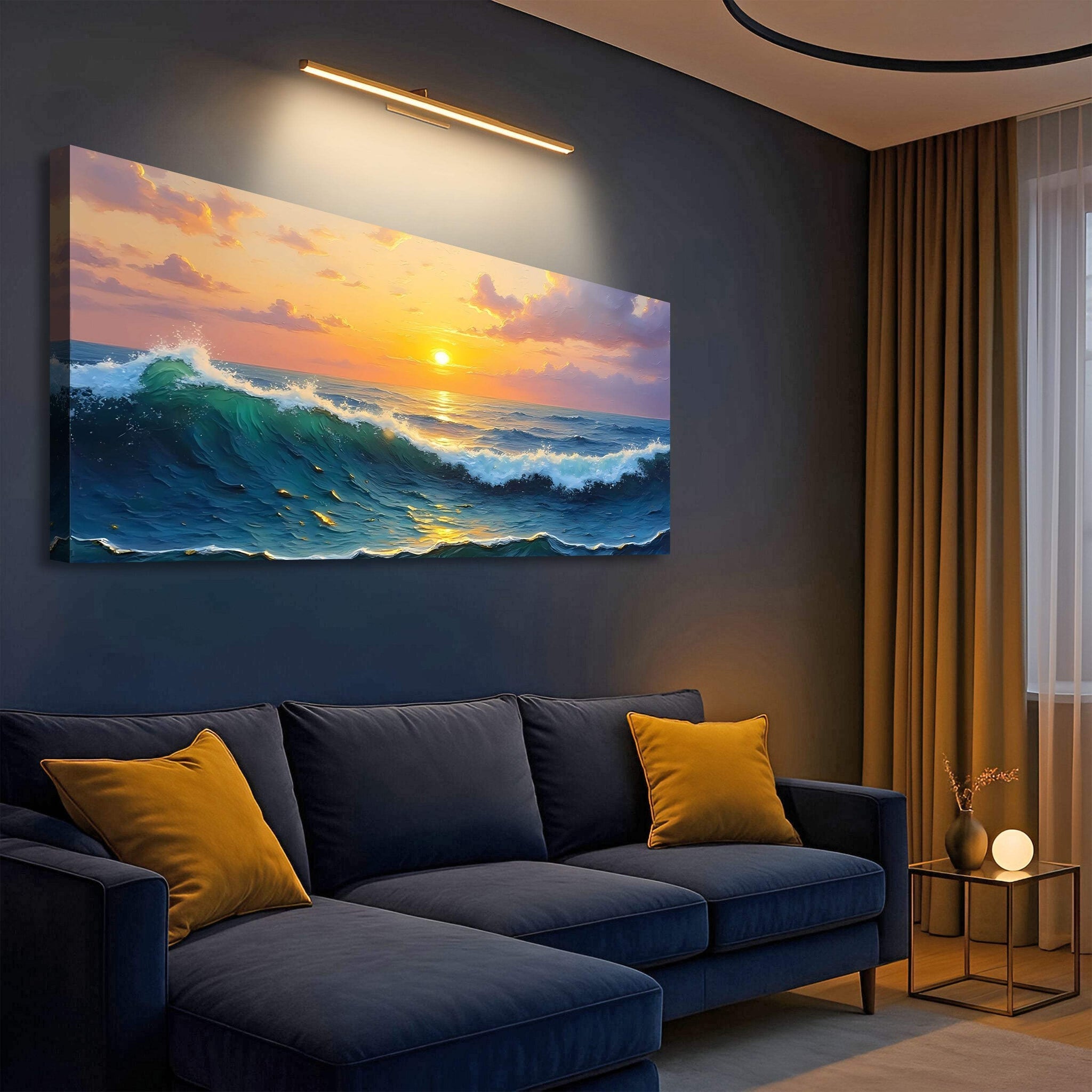 Waterscape Abstract Wall Art XII - Tailored Canvases - Flyclothing LLC
