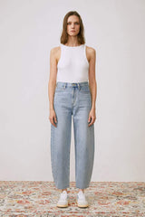 Queens Of Noise High Rise Barrel Jeans HJ026 [FINAL SALE] - Hey Joanie - Flyclothing LLC