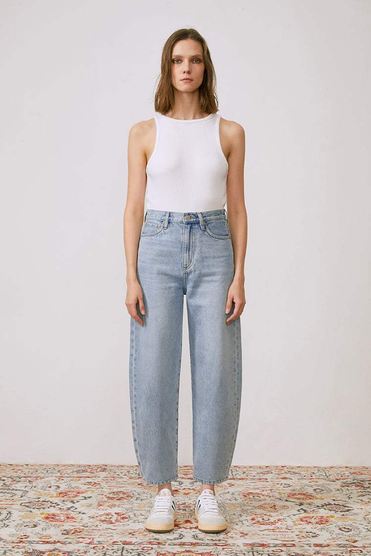 Queens Of Noise High Rise Barrel Jeans HJ026 [FINAL SALE] - Hey Joanie - Flyclothing LLC