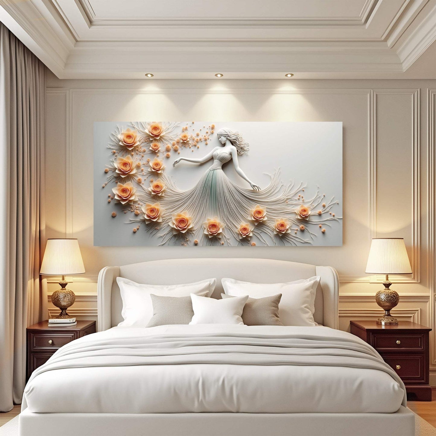 Modern Minimalist Woman Dance Wall Art - Tailored Canvases - Flyclothing LLC