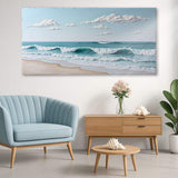 Serene Ocean Wave Coastal Wall Art XI - Tailored Canvases - Flyclothing LLC