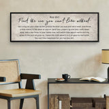 Find The One You Can't Live Without Family Sign III - Tailored Canvases - Flyclothing LLC