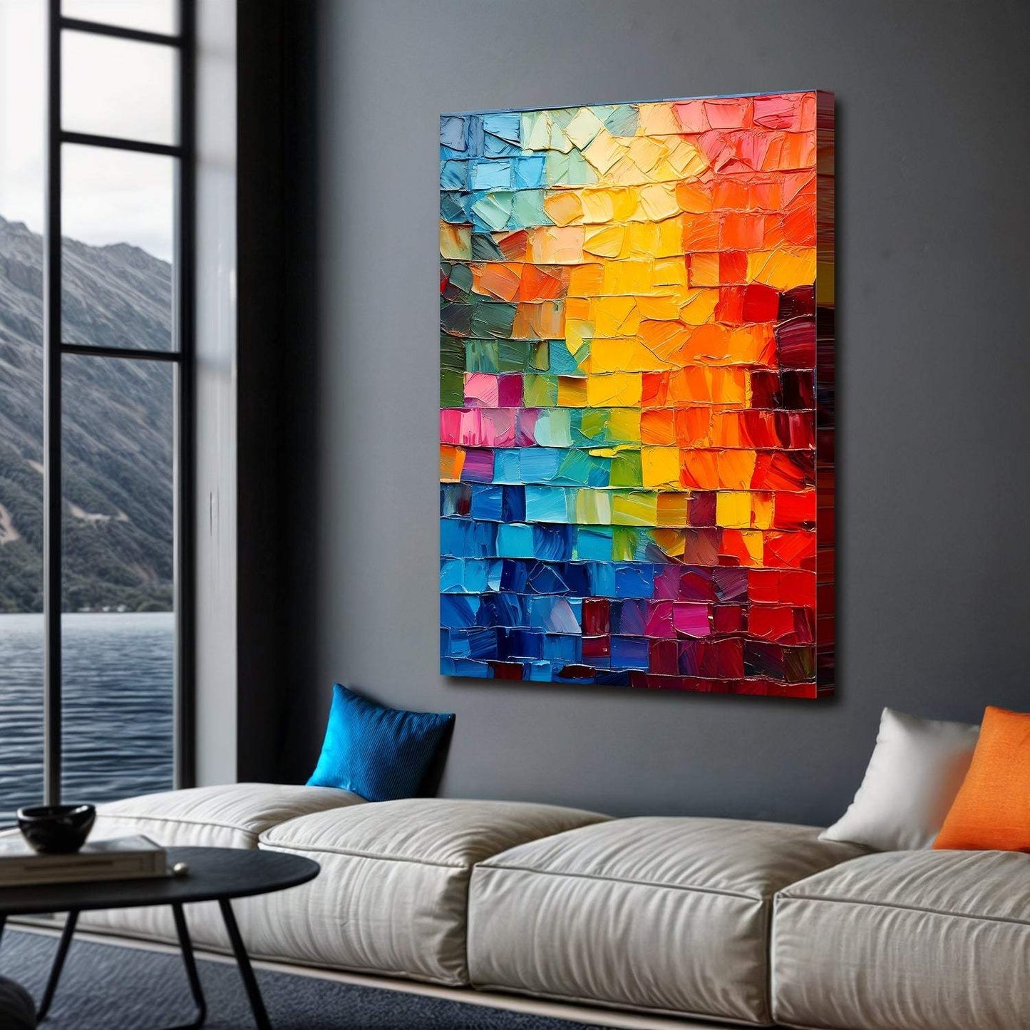 Spectrum Mosaic Wall Art - Tailored Canvases - Flyclothing LLC