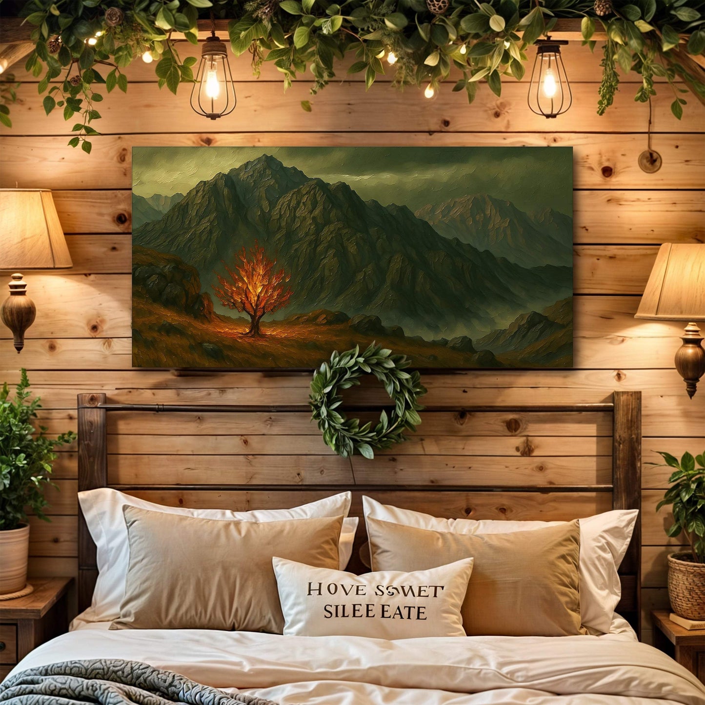 Burning Bush - Faith Wall Art III - Tailored Canvases - Flyclothing LLC