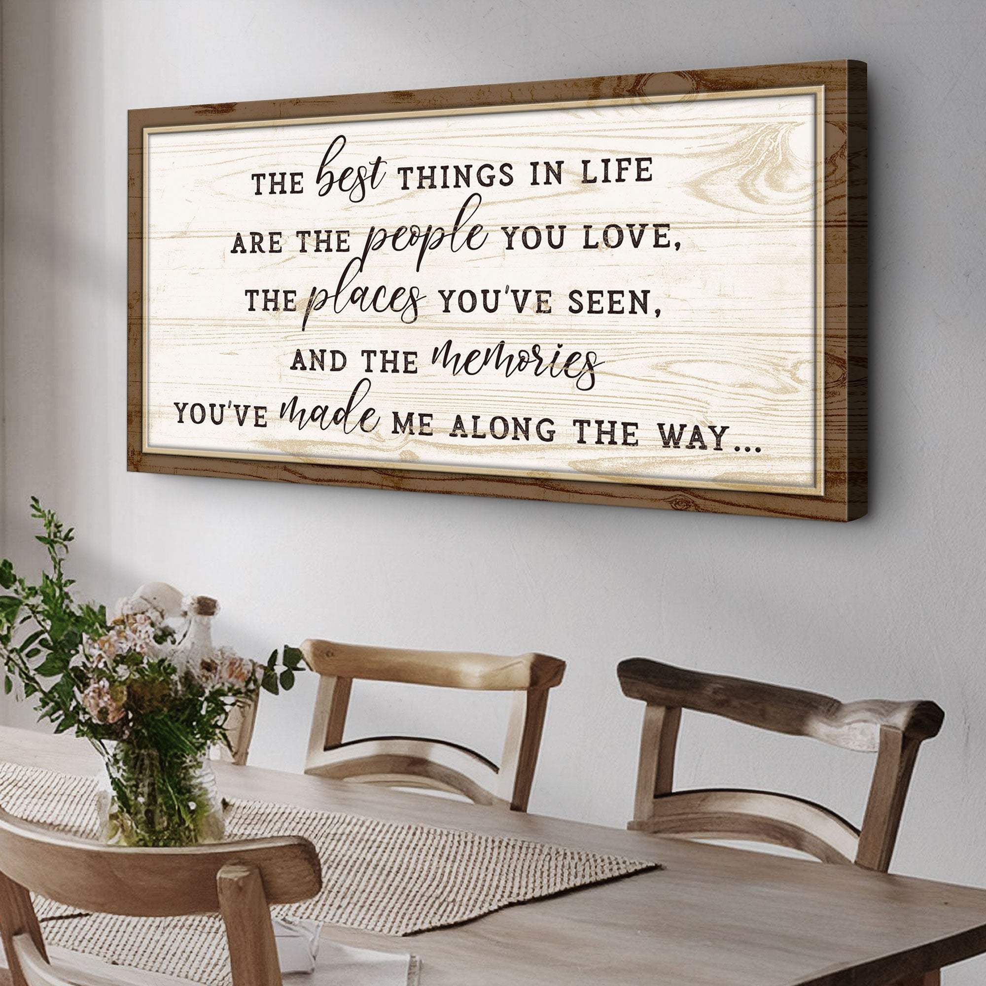 The Best Things In Life Sign VI - Tailored Canvases - Flyclothing LLC