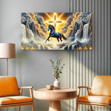 3D Horse Faith Wall Art III - Tailored Canvases - Flyclothing LLC