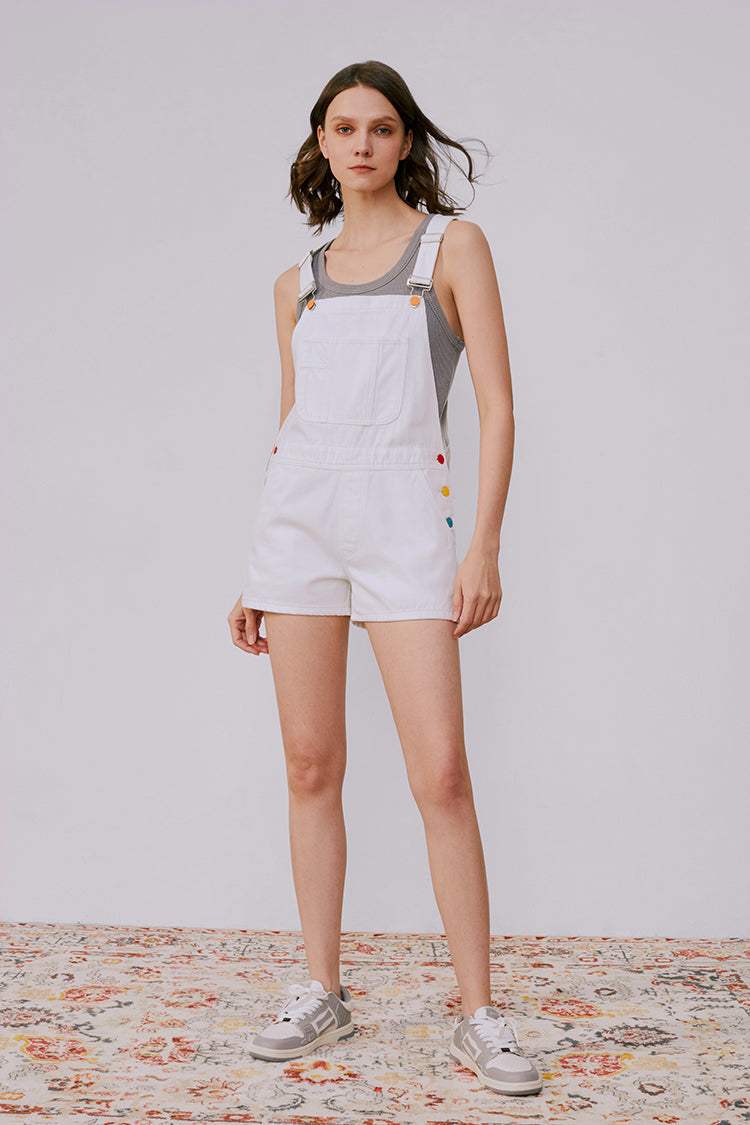 Rainbow Overall Shorts HJ109 - Hey Joanie - Flyclothing LLC